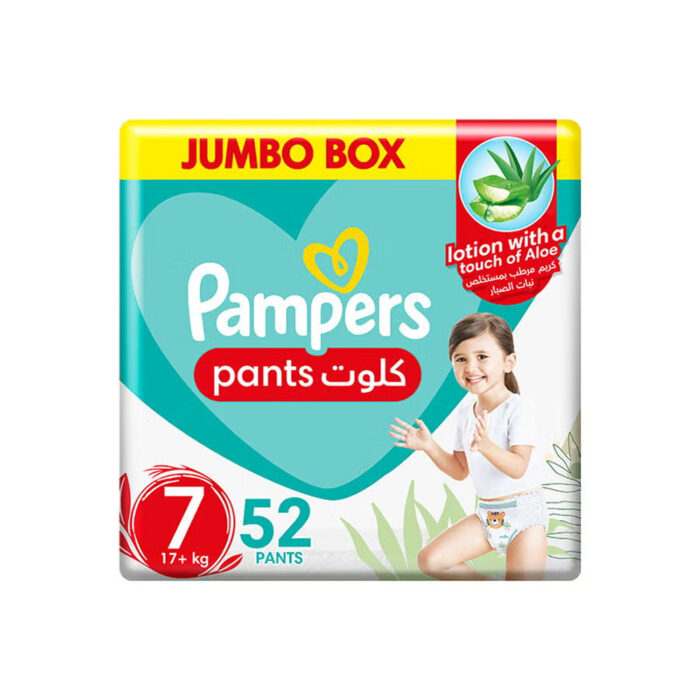 Baby-Dry Pants With Aloe Vera Lotion, Stretchy Sides, And Leakage Protection, Size 7, 17+ Kg - Image 1