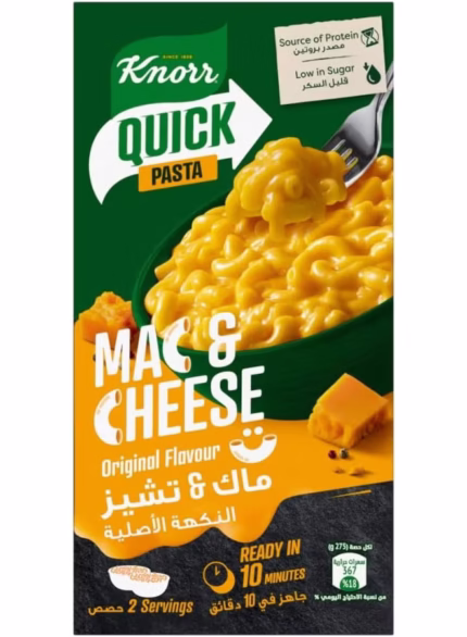 Knorr Quick, Mac & Cheese, Original flavour, 212g