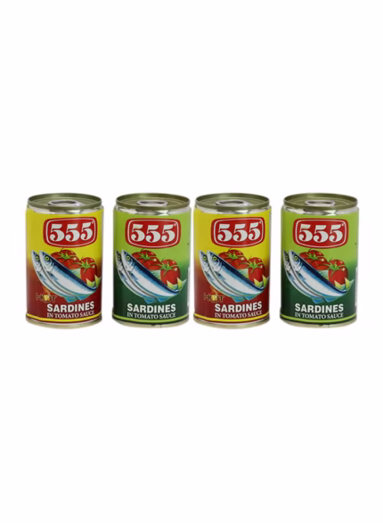 Hot Sardines And Sardines In Tomato Sauce 155grams Pack of 4