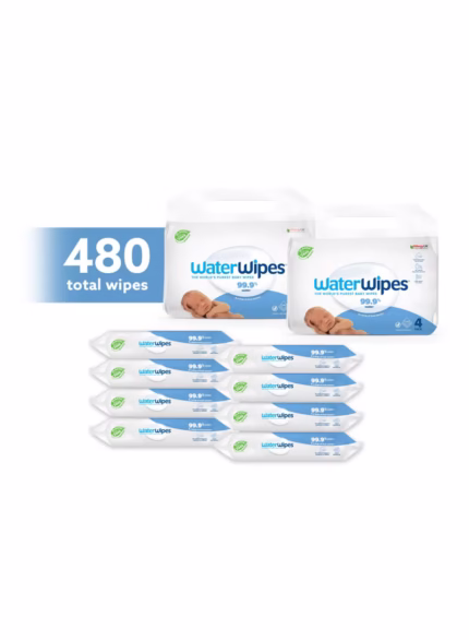 Original Plastic Free Baby Wipes, 99.9% Water Based Wet Wipes & Unscented for Sensitive Skin
