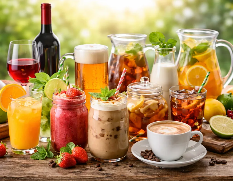 different types of Beverages