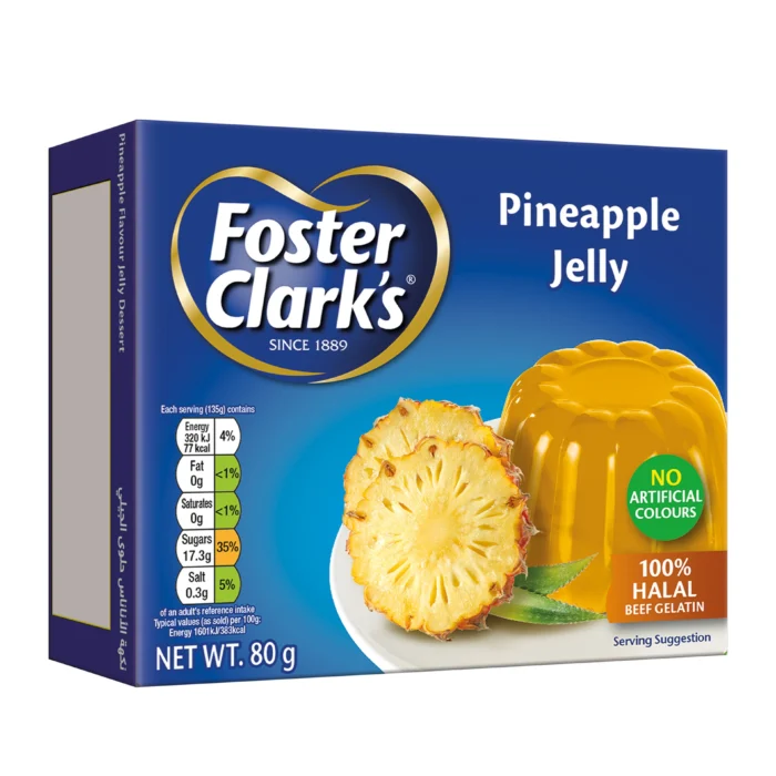 Foster Clark's Jelly Dessert Pineapple Flavour 80 g - Image 1