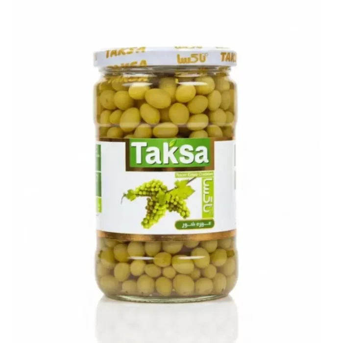 Taksa Sour Grape Conserve Unripe Grapes With Salt, Vinegar And Water 660g - Image 1