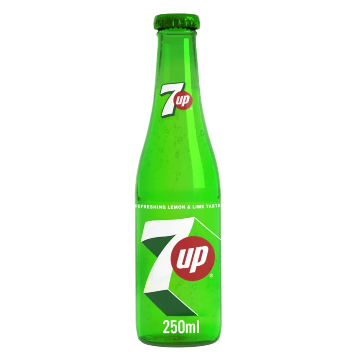 3b0666fa-5ecc-499d-94ee-881a2580aa9b_size3840_cropCenter 7UP Glass Bottle 250 ml - Image 1