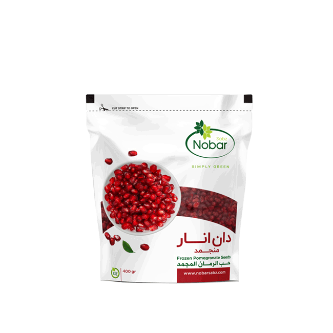 6260257500058 Frozen Pomegranate Seeds Nobar Sabz 400g - Image 1