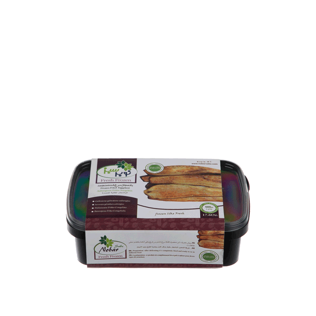 6260257501901_1 Frozen Fried Eggplant Nobar Sabz 500g - Image 1