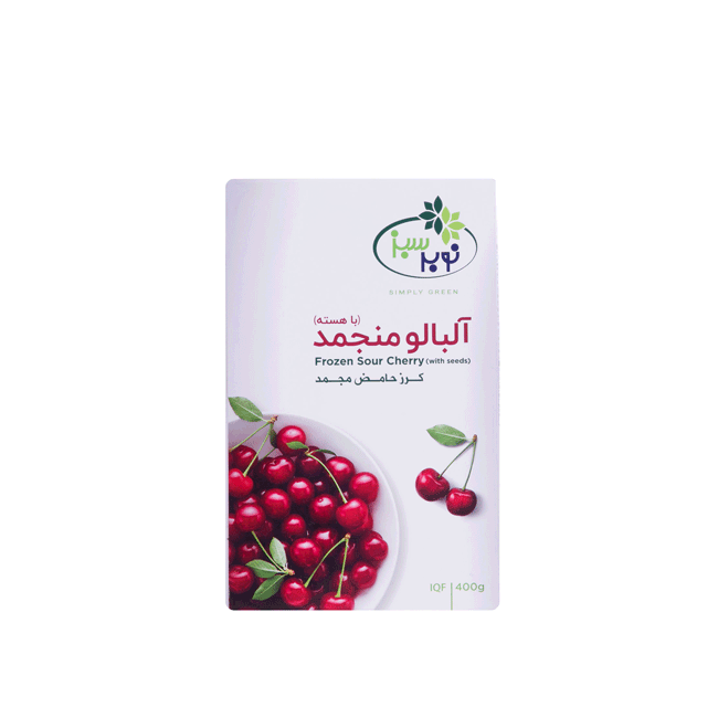6260257502137 Frozen Sour Cherry Nobar Sabz 400g - Image 1