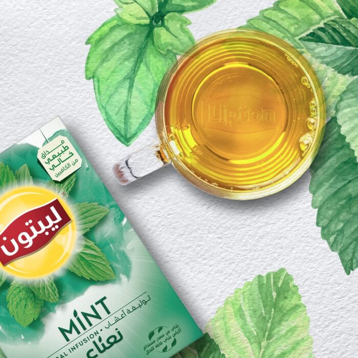 LIPTON TEA BAG MINT 20*1.8G - Image 1
